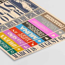 Taylor Eras Tour Retro Poster, Taylor Vintage Art Poster Meaningful Gift For Family Gift For Boyfriend Valentine Gift Birthday Gift Holiday Gift