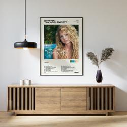Taylor Self-Titled Album Poster Meaningful Gift For Family Gift For Boyfriend Valentine Gift Birthday Gift Holiday Gift