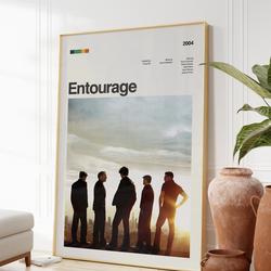 Entourage Tv Series Poster, Modern Tv Series Poster Meaningful Gift For Family Gift For Boyfriend Valentine Gift Birthday Gift Holiday Gift