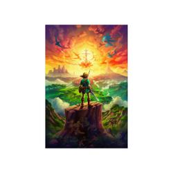 Link Land of Hyrule Legend of Zelda: Tears of the Kingdom Vertical Matte Poster Meaningful Gift For Family Gift For Boyfriend Valentine Gift Birthday Gift Holiday Gift