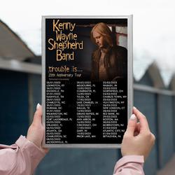 Kenny Wayne Shepherd Band Trouble Is 25th Anniversary Tour Poster Meaningful Gift For Family Gift For Boyfriend Valentine Gift Birthday Gift Holiday Gift
