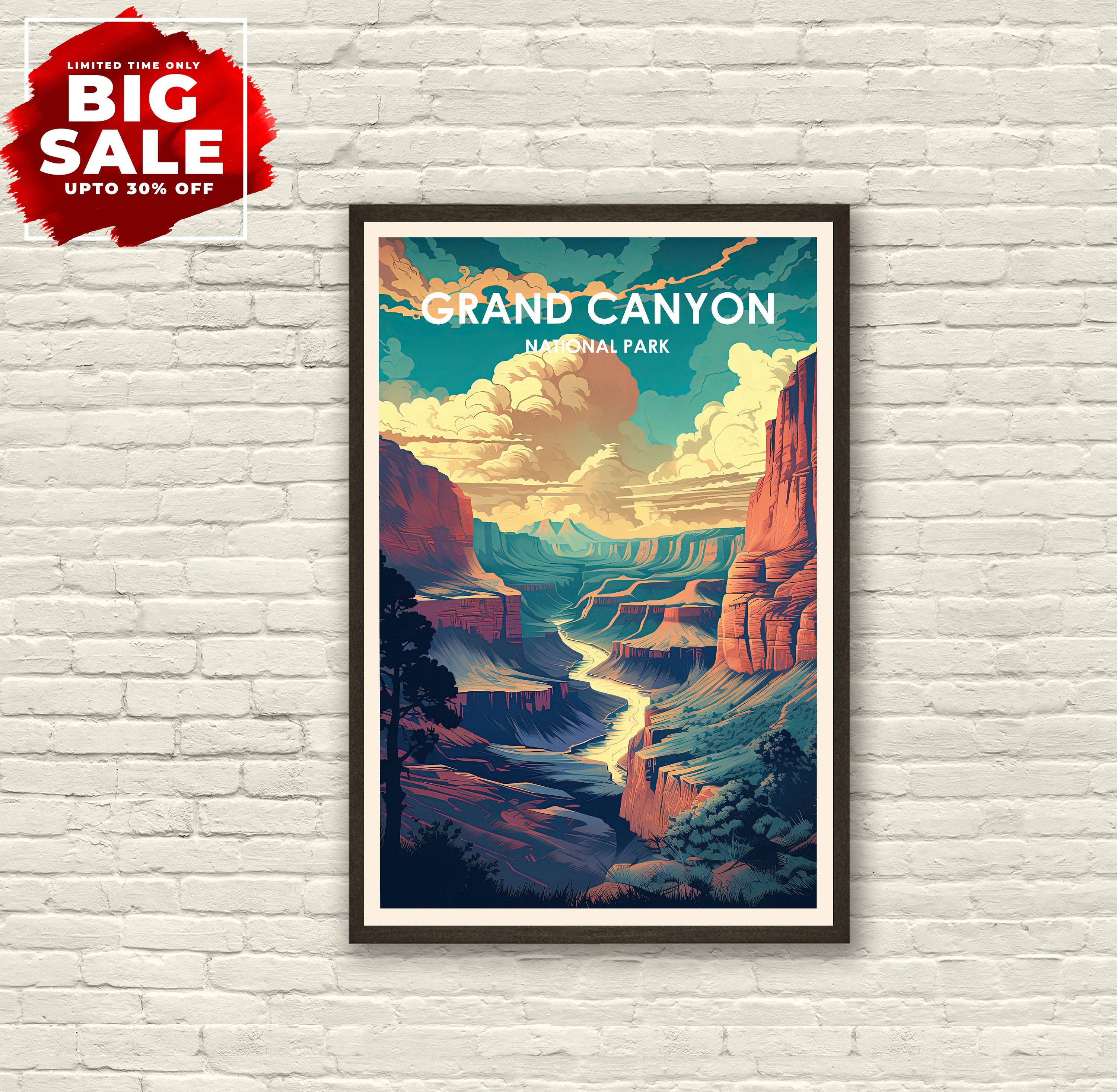 Grand Canyon National Park Poster, Grand Canyon Poster, Travel Posters Meaningful Gift For Family Gift For Boyfriend Valentine Gift Birthday Gift Holiday Gift