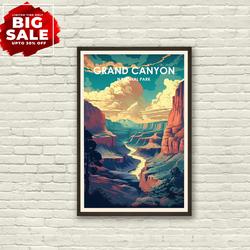Grand Canyon National Park Poster, Grand Canyon Poster, Travel Posters Meaningful Gift For Family Gift For Boyfriend Valentine Gift Birthday Gift Holiday Gift