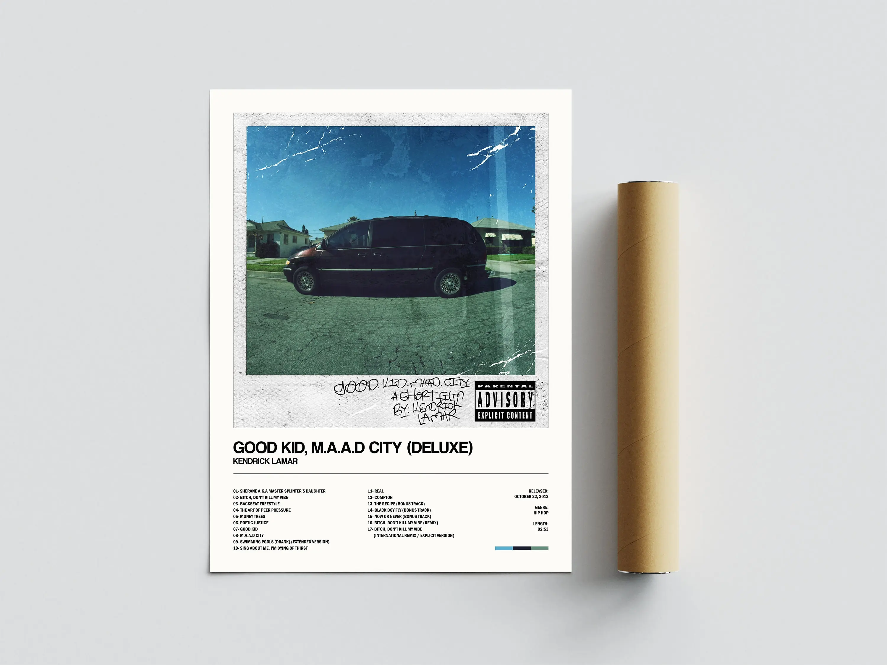 Good Kid, M.A.A.D City, Kendrick Lamar Poster Meaningful Gift For Family Gift For Boyfriend Valentine Gift Birthday Gift Holiday Gift