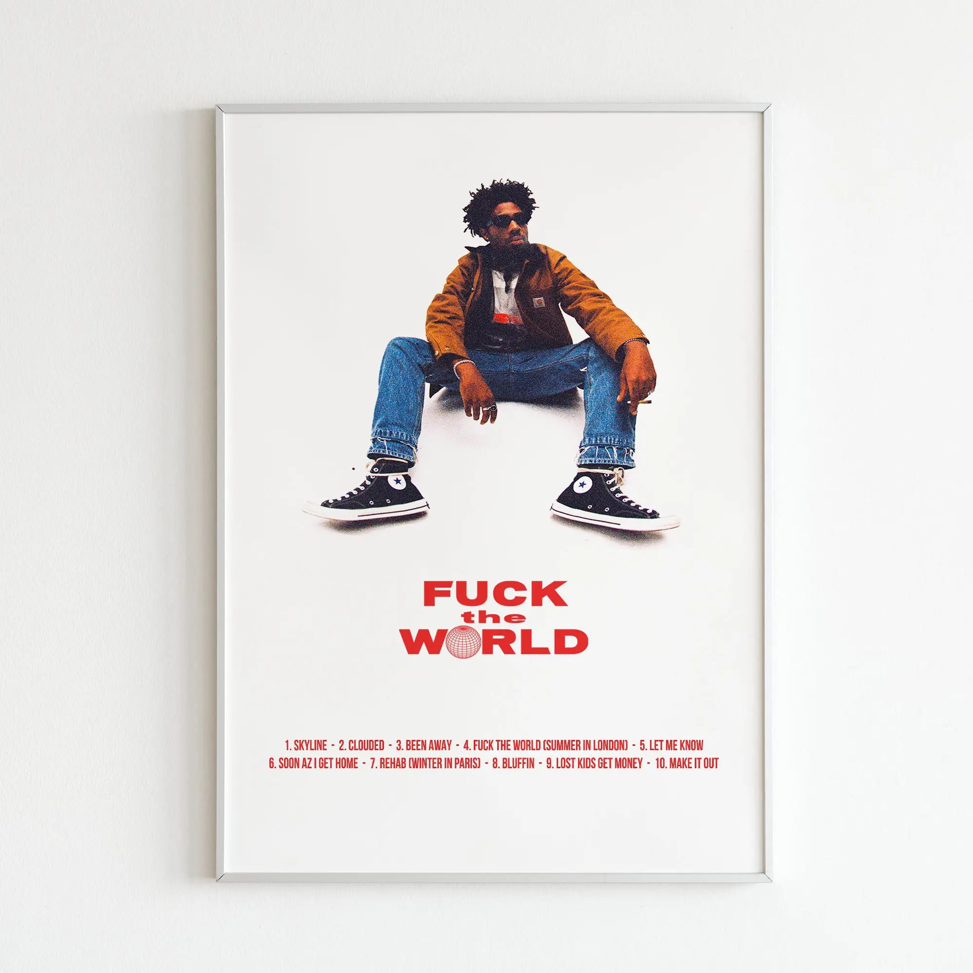 Brent Faiyaz "F=ck the World" Album Poster Meaningful Gift For Family Gift For Boyfriend Valentine Gift Birthday Gift Holiday Gift