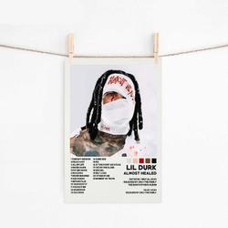 Lil Durk Poster, Almost Healed Poster Meaningful Gift For Family Gift For Boyfriend Valentine Gift Birthday Gift Holiday Gift