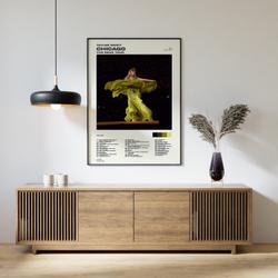 Taylor Chicago, IL Night 1 The Eras Tour Setlist Poster, Concert Poster Meaningful Gift For Family Gift For Boyfriend Valentine Gift Birthday Gift Holiday Gift