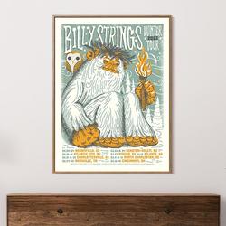 Billy Strings Winter Tour 23 Furturtle Poster, Vintage Poster Meaningful Gift For Family Gift For Boyfriend Valentine Gift Birthday Gift Holiday Gift