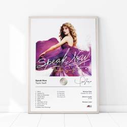 Taylor Poster, Album Cover Poster, Speak Now Album Cover Poster Meaningful Gift For Family Gift For Boyfriend Valentine Gift Birthday Gift Holiday Gift
