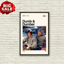 Dumb and Dumber Poster - Dumb and Dumber Movie Poster Meaningful Gift For Family Gift For Boyfriend Valentine Gift Birthday Gift Holiday Gift