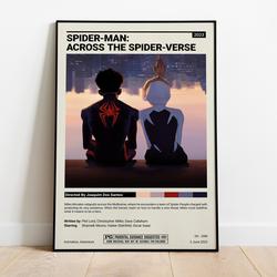 Spiderman Across the Spider Verse Movie Poster Meaningful Gift For Family Gift For Boyfriend Valentine Gift Birthday Gift Holiday Gift