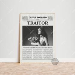 Olivia Rodrigo Retro Poster Meaningful Gift For Family Gift For Boyfriend Valentine Gift Birthday Gift Holiday Gift