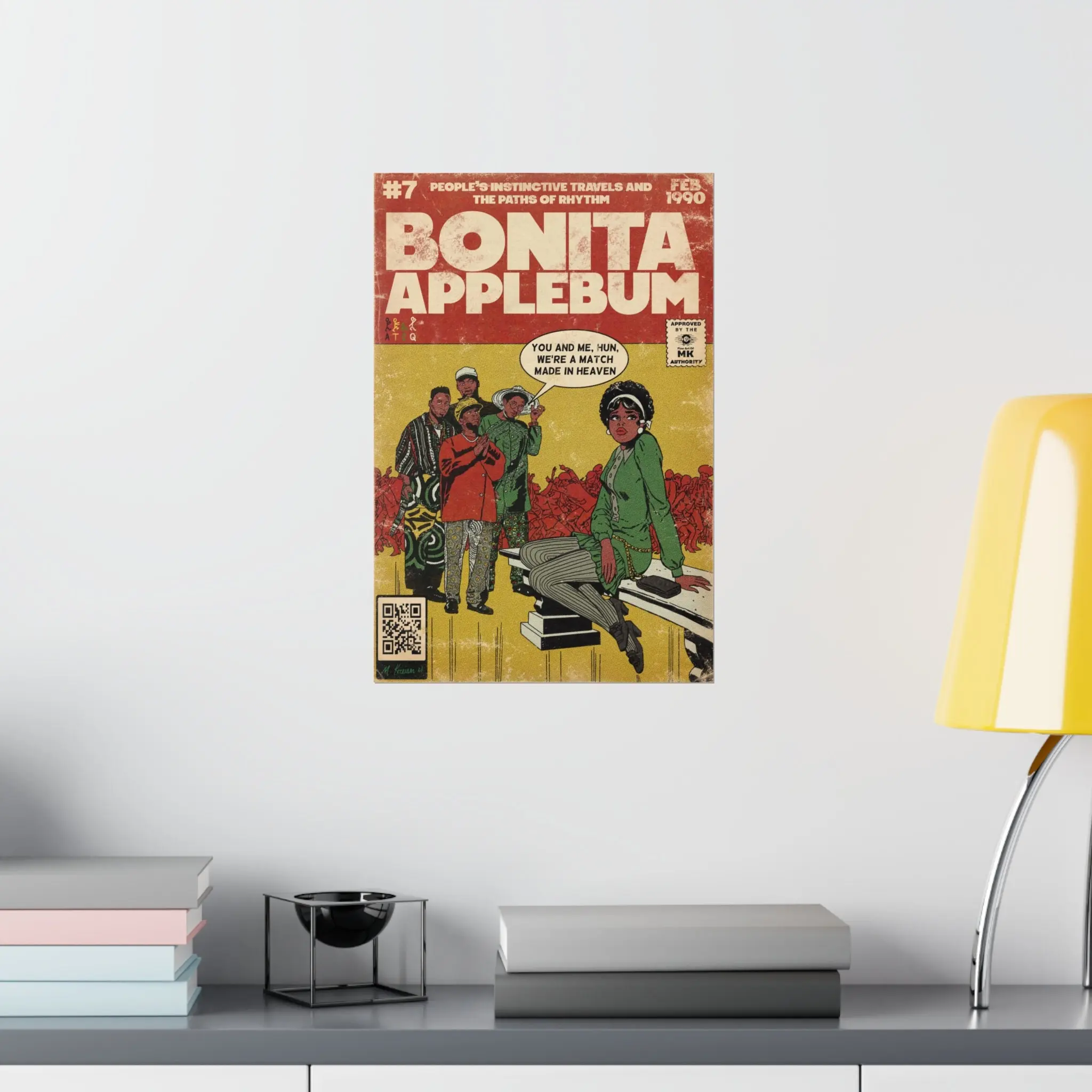 A Tribe Called Quest- Bonita Applebum- Vertical Matte Poster Meaningful Gift For Family Gift For Boyfriend Valentine Gift Birthday Gift Holiday Gift