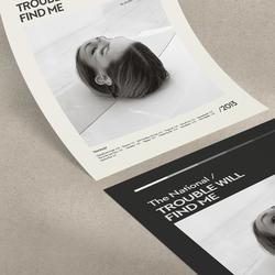 The National / Trouble Will Find Me Poster Meaningful Gift For Family Gift For Boyfriend Valentine Gift Birthday Gift Holiday Gift
