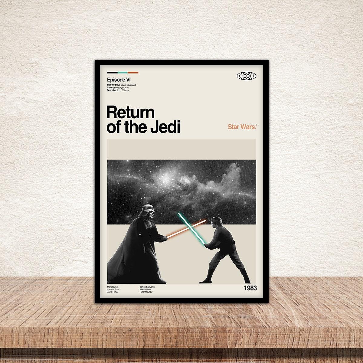 Return Of The Jedi Poster Meaningful Gift For Family Gift For Boyfriend Valentine Gift Birthday Gift Holiday Gift