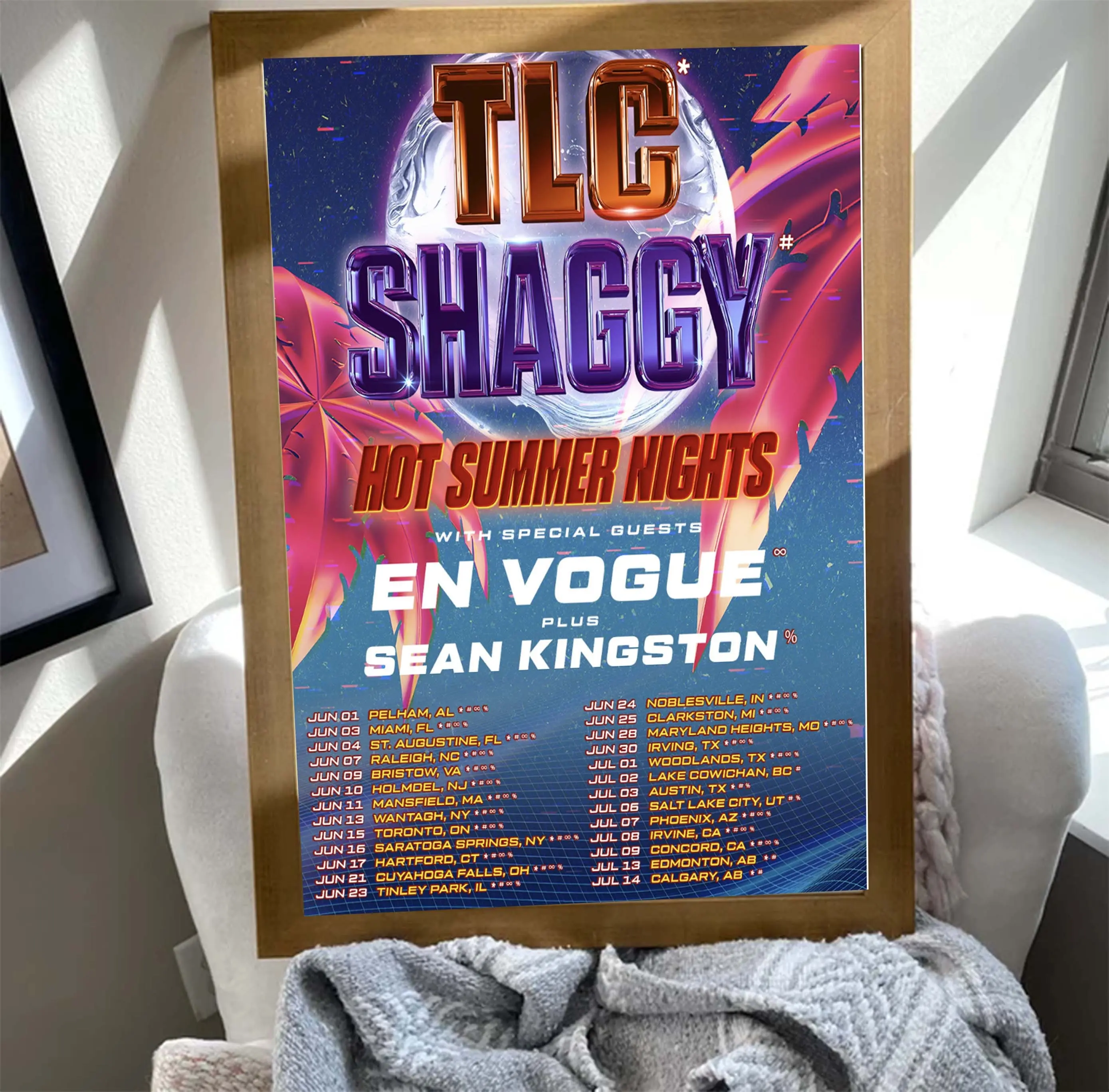 Announce Hot Summer Nights 2023 Tour Poster Meaningful Gift For Family Gift For Boyfriend Valentine Gift Birthday Gift Holiday Gift