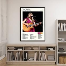 Taylor Atlanta The Eras Tour Setlist Poster Meaningful Gift For Family Gift For Boyfriend Valentine Gift Birthday Gift Holiday Gift