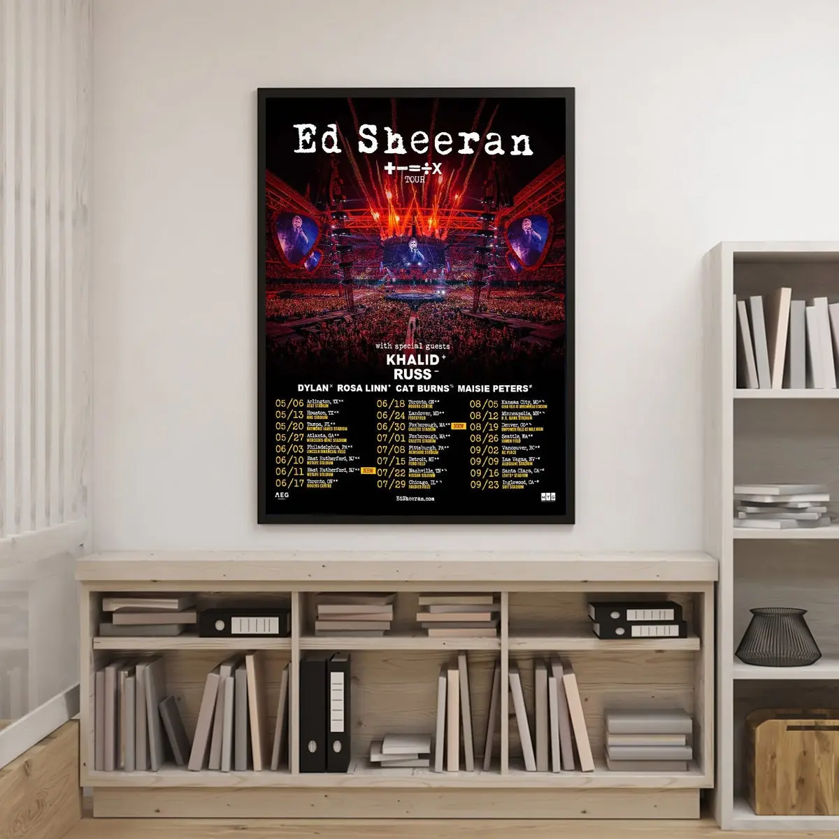 The Mathematics Tour Poster, Mathematics 2023 Tour Poster Meaningful Gift For Family Gift For Boyfriend Valentine Gift Birthday Gift Holiday Gift
