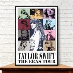 Taylor The Eras Tour Poster 2023, Eras Tour Concert Poster Meaningful Gift For Family Gift For Boyfriend Valentine Gift Birthday Gift Holiday Gift