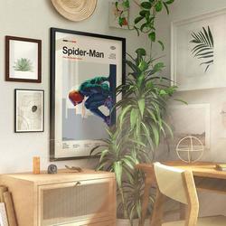 Mid Century Modern Spider-Man Into the Spider-Verse Posters, Retro Movie Minimalist Wall Art, Modern Vintage Movie Poster Meaningful Gift For Family Gift For Boyfriend Valentine Gift Birthday Gift Holiday Gift