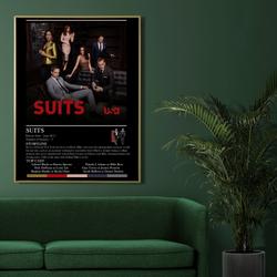 Suits TV Show Poster / Suits TV Poster Print  / Wall Art Meaningful Gift For Family Gift For Boyfriend Valentine Gift Birthday Gift Holiday Gift