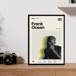 Frank Ocean Poster, Blond Poster Meaningful Gift For Family Gift For Boyfriend Valentine Gift Birthday Gift Holiday Gift