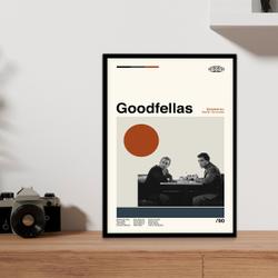 Goodfellas Posters, Retro Movie Print, Modern Vintage, Movie Poster Meaningful Gift For Family Gift For Boyfriend Valentine Gift Birthday Gift Holiday Gift