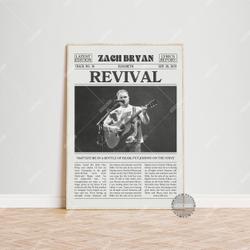 Zach Bryan Retro Print, Revival Poster, Revival Lyrics Print, Zach Bryan Poster, Elisabeth Poster Meaningful Gift For Family Gift For Boyfriend Valentine Gift Birthday Gift Holiday Gift
