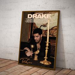 Music Poster, Drake 'Take Care' Poster Meaningful Gift For Family Gift For Boyfriend Valentine Gift Birthday Gift Holiday Gift