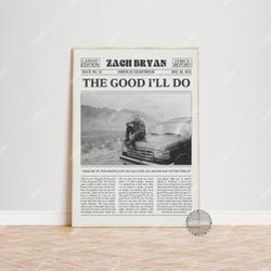 Zach Bryan Retro  Print, The Good I'll Do Poster, Zach Bryan Poster, American Heartbreak Poster Meaningful Gift For Family Gift For Boyfriend Valentine Gift Birthday Gift Holiday Gift