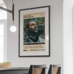 Marvin Gaye - What's Going On Album Cover Poster Meaningful Gift For Family Gift For Boyfriend Valentine Gift Birthday Gift Holiday Gift