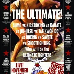 UFC 1 Fight Poster, Royce Gracie Vs Ken Shamrock Poster Meaningful Gift For Family Gift For Boyfriend Valentine Gift Birthday Gift Holiday Gift