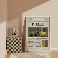 Billie Eilish Poster Meaningful Gift For Family Gift For Boyfriend Valentine Gift Birthday Gift Holiday Gift