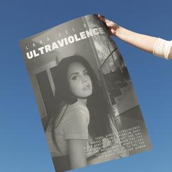 Lana Del Ray Poster "Ultraviolence B" Lana Del Ray Poster Meaningful Gift For Family Gift For Boyfriend Valentine Gift Birthday Gift Holiday Gift