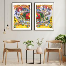 Dead And Company Poster Framed Wall Art 2023 Tour Poster Meaningful Gift For Family Gift For Boyfriend Valentine Gift Birthday Gift Holiday Gift