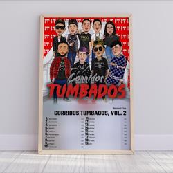 Natanael Cano - Corridos Tumbados Vol. 2 Album Cover Poster Meaningful Gift For Family Gift For Boyfriend Valentine Gift Birthday Gift Holiday Gift