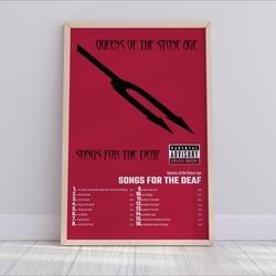Queens of the Stone Age - Songs For The Deaf Album Cover Poster Meaningful Gift For Family Gift For Boyfriend Valentine Gift Birthday Gift Holiday Gift
