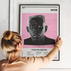 Tyler The Creator - Igor - Retro Music Album Poster Meaningful Gift For Family Gift For Boyfriend Valentine Gift Birthday Gift Holiday Gift