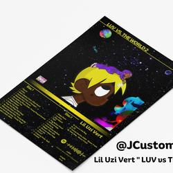 Album Cover poster| Lil Uzi Vert "LUV vs The World 2" poster| Custom Album Poster | Wall Art| Custom Album Posters Meaningful Gift For Family Gift For Boyfriend Valentine Gift Birthday Gift Holiday Gift