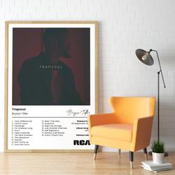 Bryson Tiller Poster | Trapsoul Album Cover Poster Meaningful Gift For Family Gift For Boyfriend Valentine Gift Birthday Gift Holiday Gift