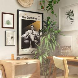 Mid Century Modern The Godfather: Part II Posters, Retro Movie Print, Modern Vintage Movie Poster Meaningful Gift For Family Gift For Boyfriend Valentine Gift Birthday Gift Holiday Gift