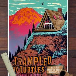 Trampled by Turtles Chateau 2023 Poster Meaningful Gift For Family Gift For Boyfriend Valentine Gift Birthday Gift Holiday Gift