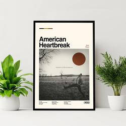 Zach Bryan Poster - American Heartbreak Album Poster Meaningful Gift For Family Gift For Boyfriend Valentine Gift Birthday Gift Holiday Gift