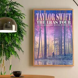 Taylor The Eras Tour Seattle Washington Poster Meaningful Gift For Family Gift For Boyfriend Valentine Gift Birthday Gift Holiday Gift