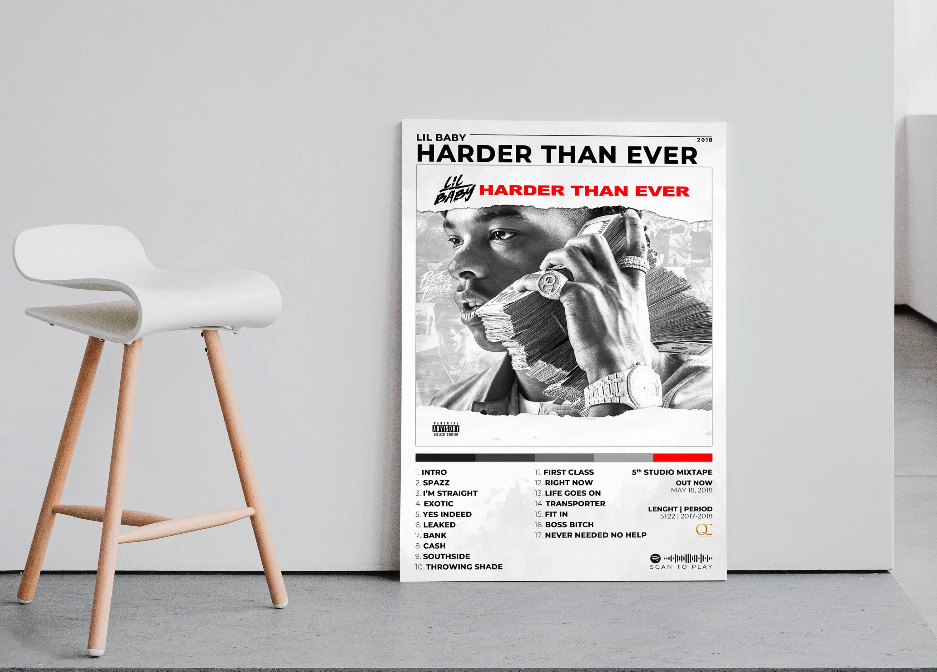 Lil Baby Album Poster Meaningful Gift For Family Gift For Boyfriend Valentine Gift Birthday Gift Holiday Gift