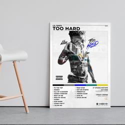 Lil Baby Album Poster, Poster Cover Album Too Hard Lil Baby Meaningful Gift For Family Gift For Boyfriend Valentine Gift Birthday Gift Holiday Gift