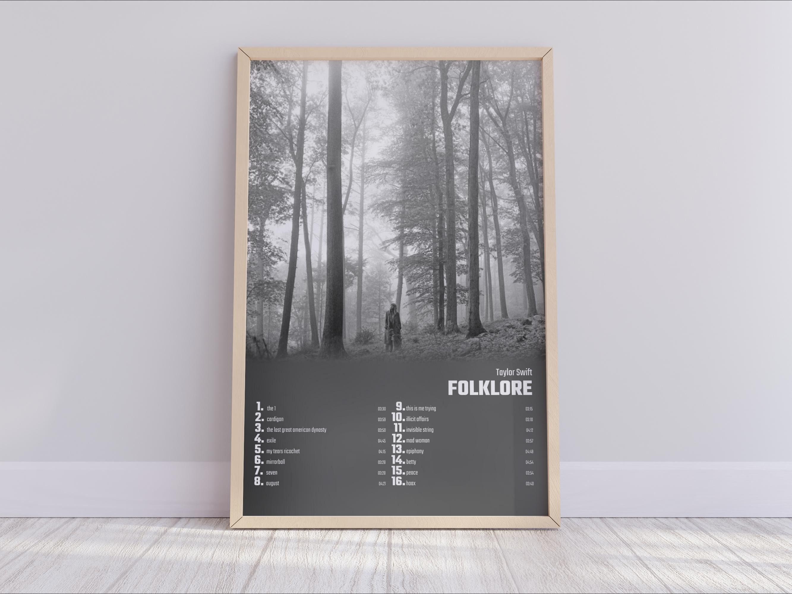 Taylor - folklore | Album Cover Poster Meaningful Gift For Family Gift For Boyfriend Valentine Gift Birthday Gift Holiday Gift