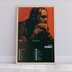 Post Malone - Stoney Album Cover Poster Meaningful Gift For Family Gift For Boyfriend Valentine Gift Birthday Gift Holiday Gift