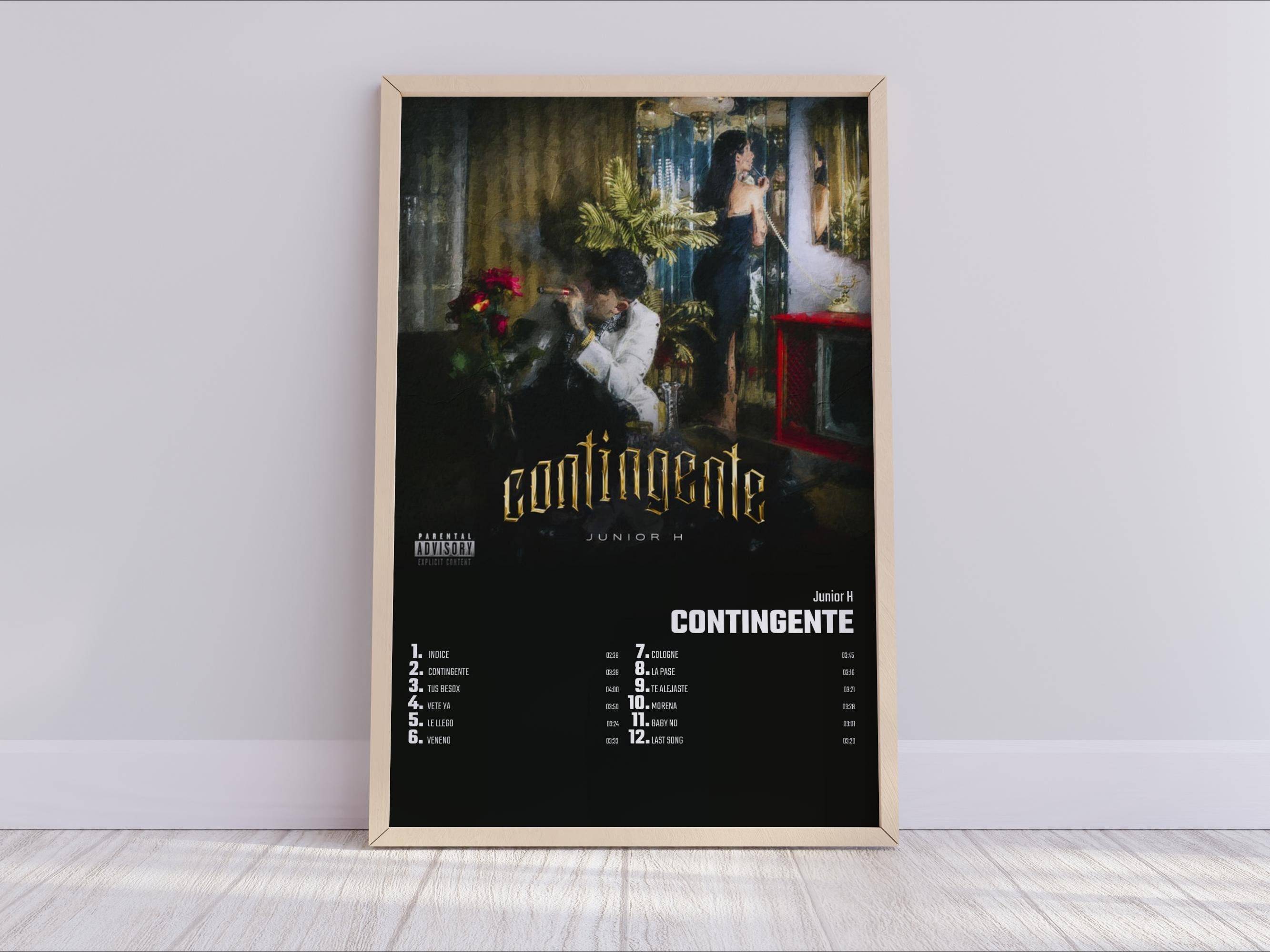 Junior H - Contingente | Album Cover Poster For Home Wall Art Meaningful Gift For Family Gift For Boyfriend Valentine Gift Birthday Gift Holiday Gift