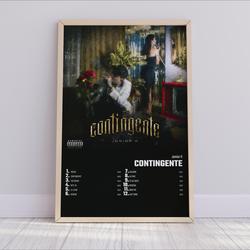 Junior H - Contingente | Album Cover Poster For Home Wall Art Meaningful Gift For Family Gift For Boyfriend Valentine Gift Birthday Gift Holiday Gift